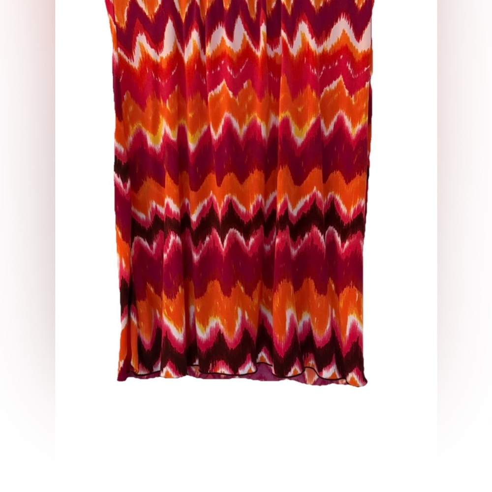 Bright and Vibrant Orange and Red  Halter Dress…above knee - Picture 5 of 6